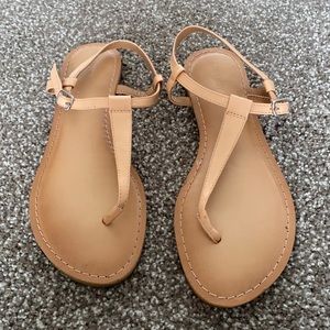 Old Navy Thong Tan Ankle Sandals - 9